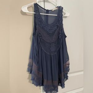 Lacy blue top
